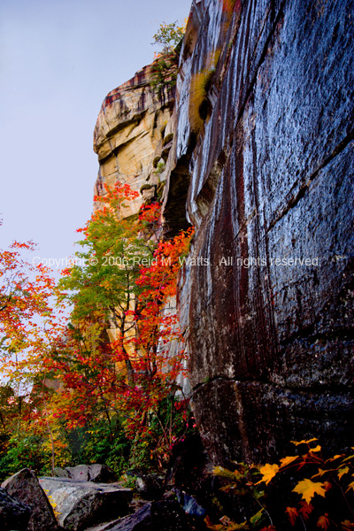 Chimney Rock In Fall Colors