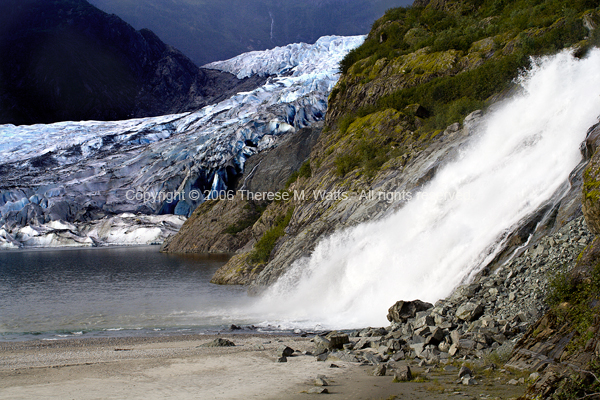 Nugget Falls at Mendenhall Glacier