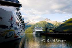 NCL Star at dock in Skagway