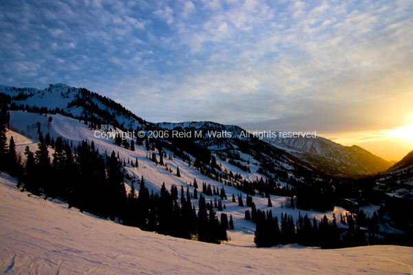 Sunset Over Snowbird