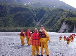 Reid and Therese survive the Keystone Canyon raft trip!